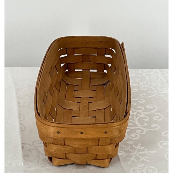 Longaberger Handwoven Basket Rectangular‎ Bread Tray Made In USA Signed 2002 - Picture 6 of 9